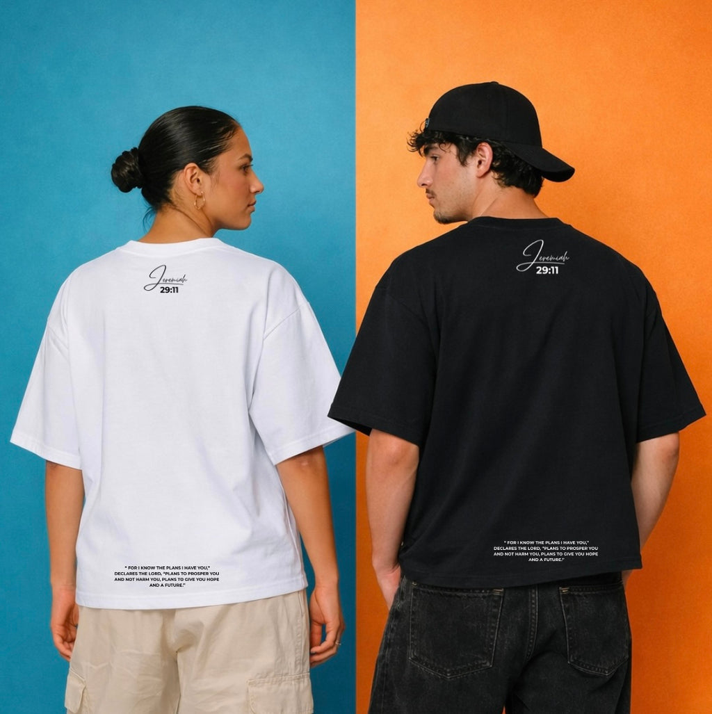 ICE Design boxy oversized t-shirt with GOD HAS A PLAN